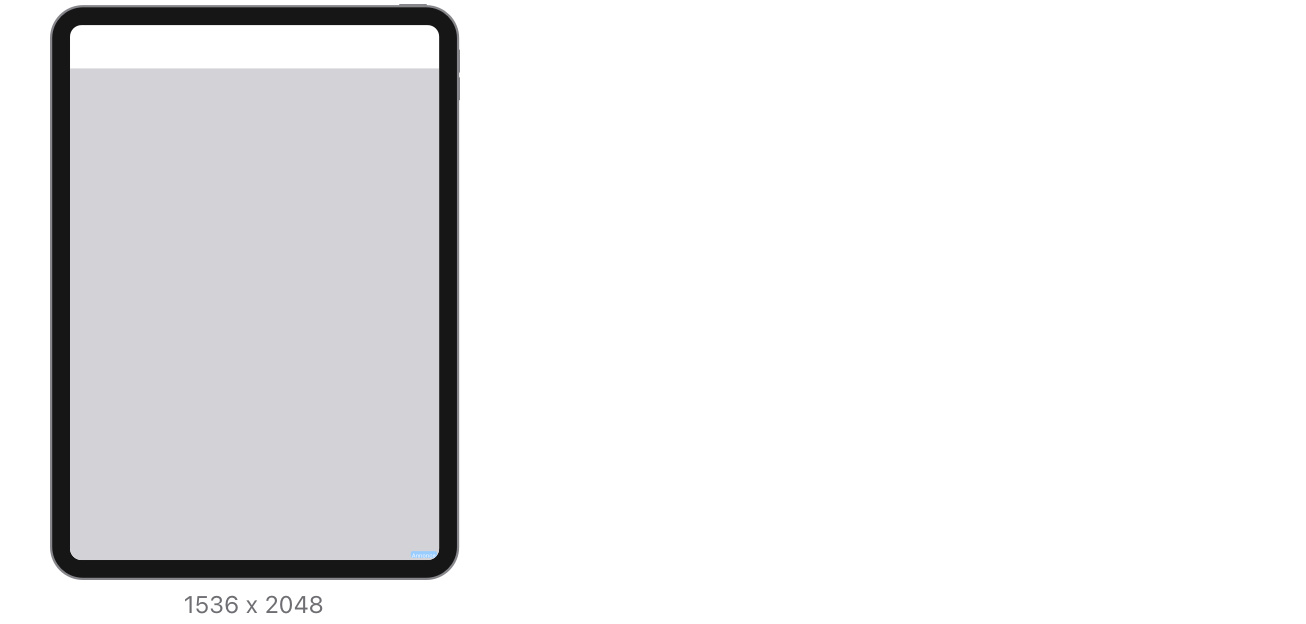 Pour l’iPad et le Mac, les dimensions requises sont de 1 536 x 2 048 pixels.