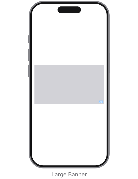 The ad appears in the middle of the page, with the logo in the hero image.