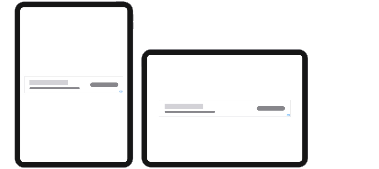 For iPad and Mac portrait and landscape assets, the channel logo requirements are 80–2560 pixels for width and 80–256 pixels for height. The aspect ratio maximum is 10:1. The maximum file size is 500 KB. The subscription details have a 80 character maximum.