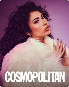 Обложка журнала Cosmopolitan с фотографией певицы Кали Учис.