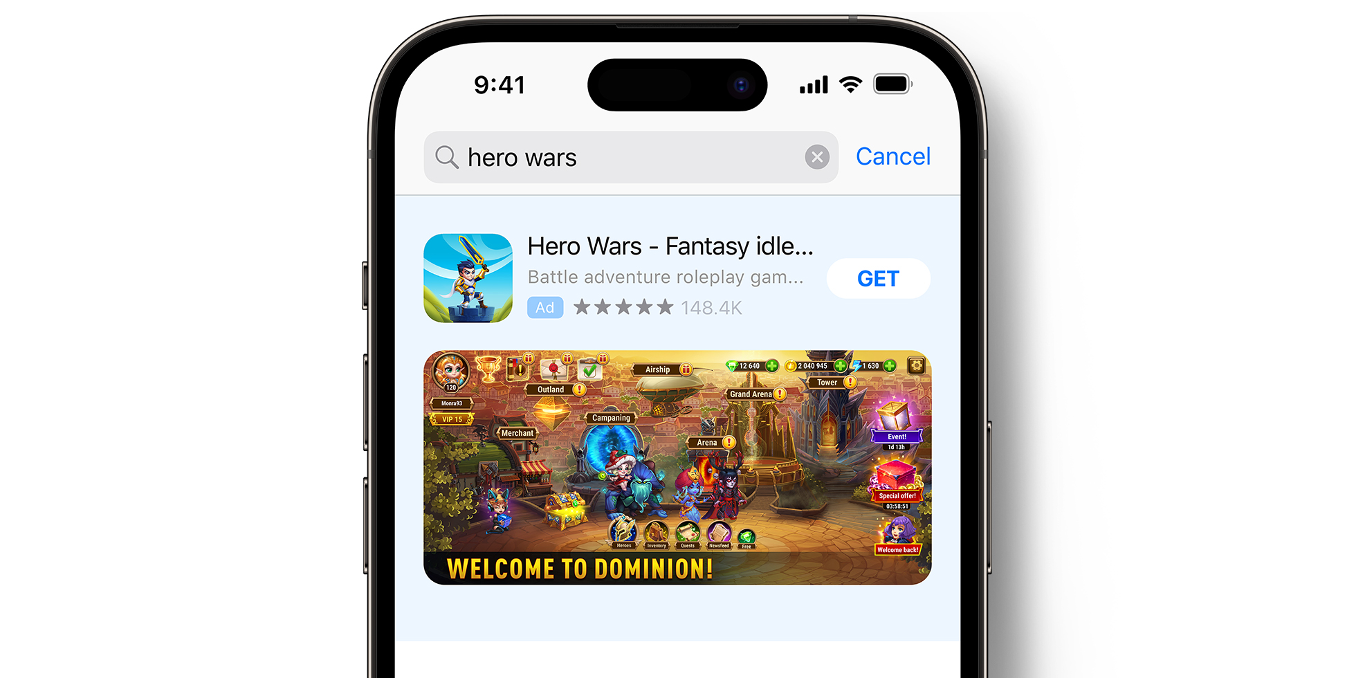 Hero Wars - 成功案例 - Apple Search Ads